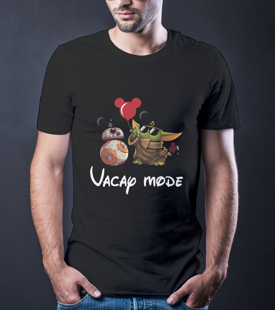 BB 8 X Baby Yoda Vacay Mode T-Shirt