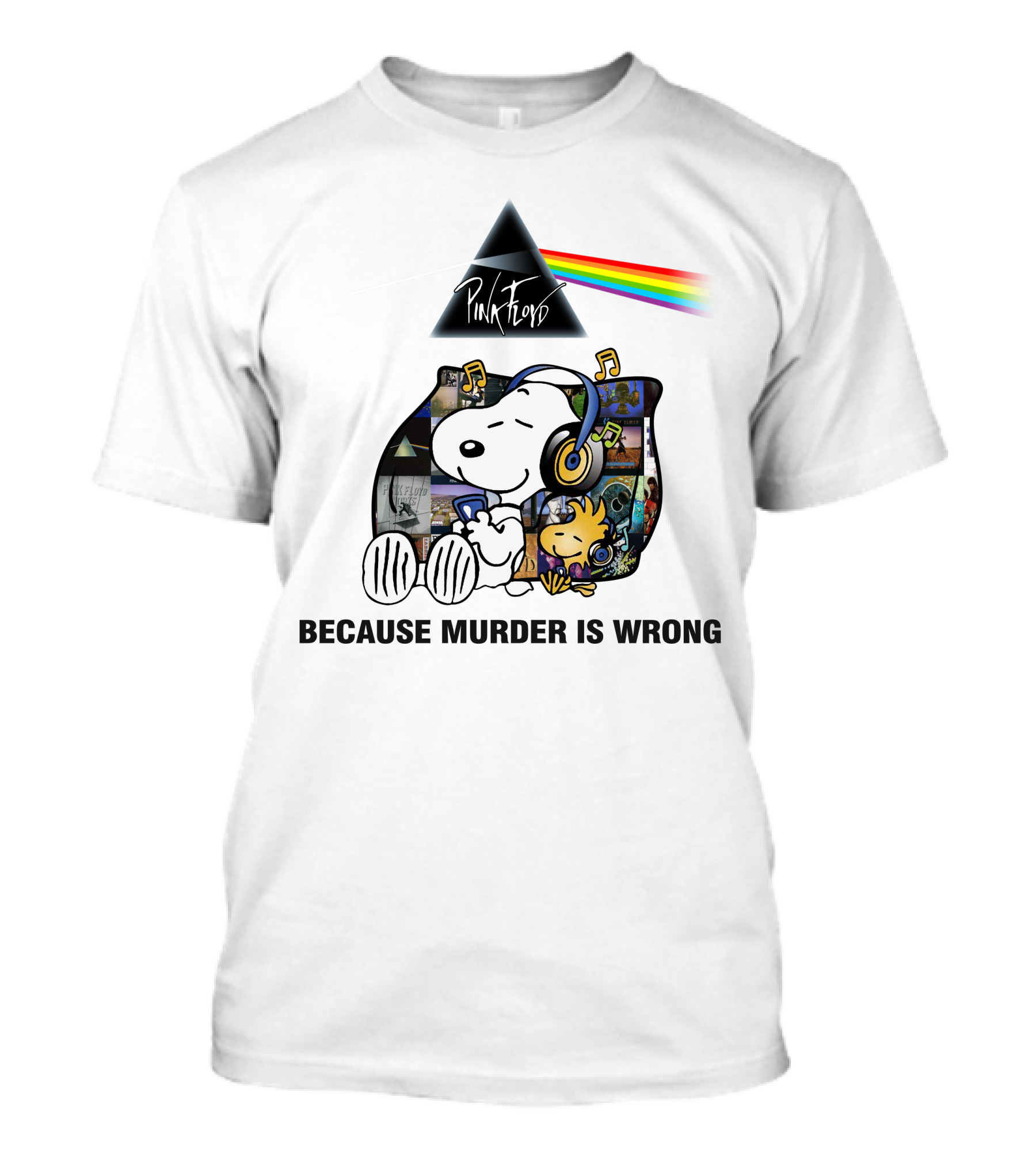Pink Floyd Snoopy Because Murder Is Wrong T-Shirt