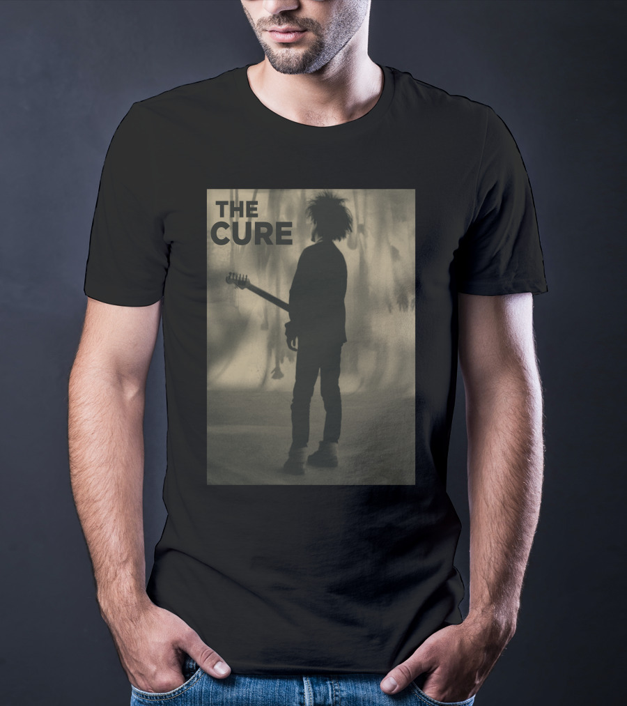 THE CURE Silhouette With Guitar Iconic T-Shirt