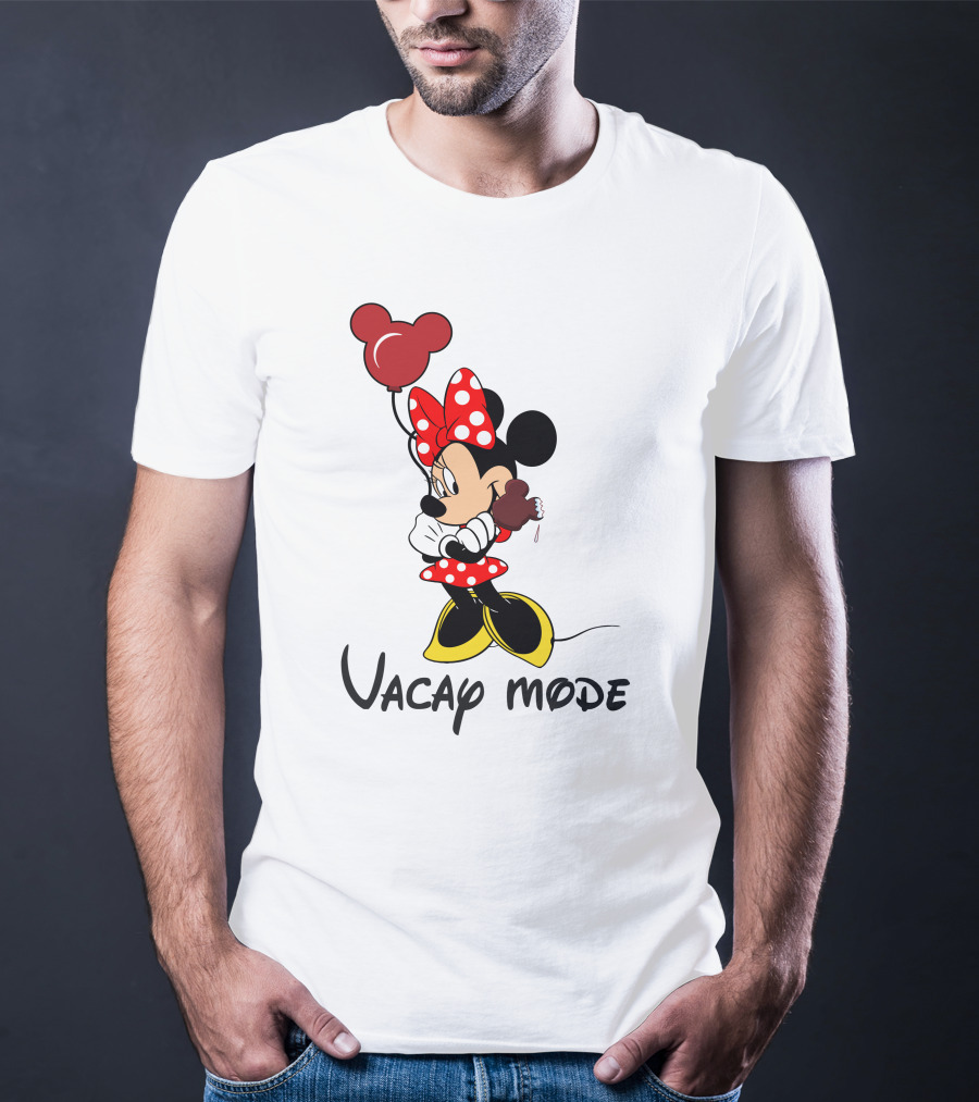Disney Minnie Mouse Vacay Mode Balloon And Ice Cream T-Shirt