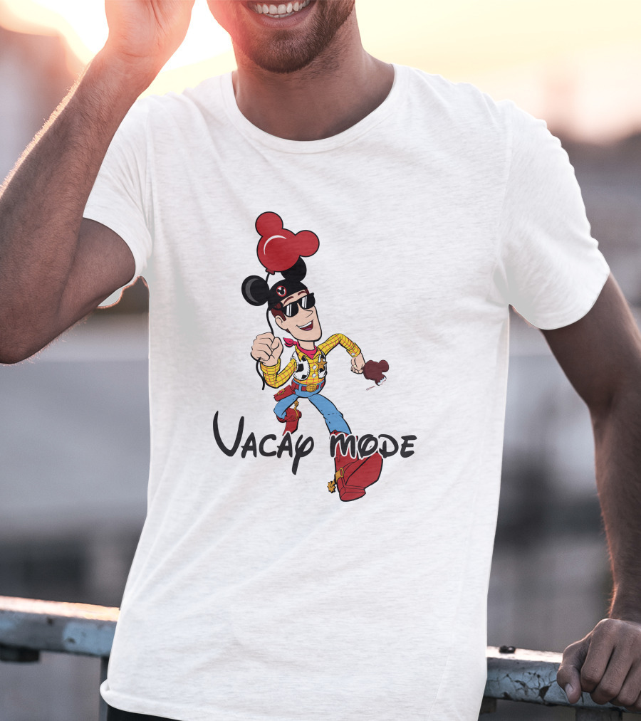 Vacay Mode Woody Mickey Ears Fun Adventure T-Shirt