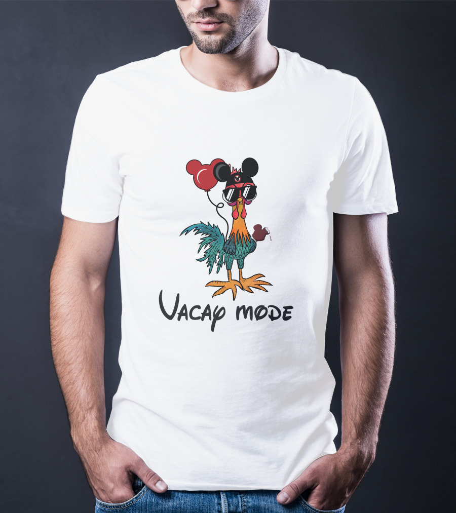 Heihei Chicken Vacay Mode Balloon Mouse Ears Sunglasses T-Shirt