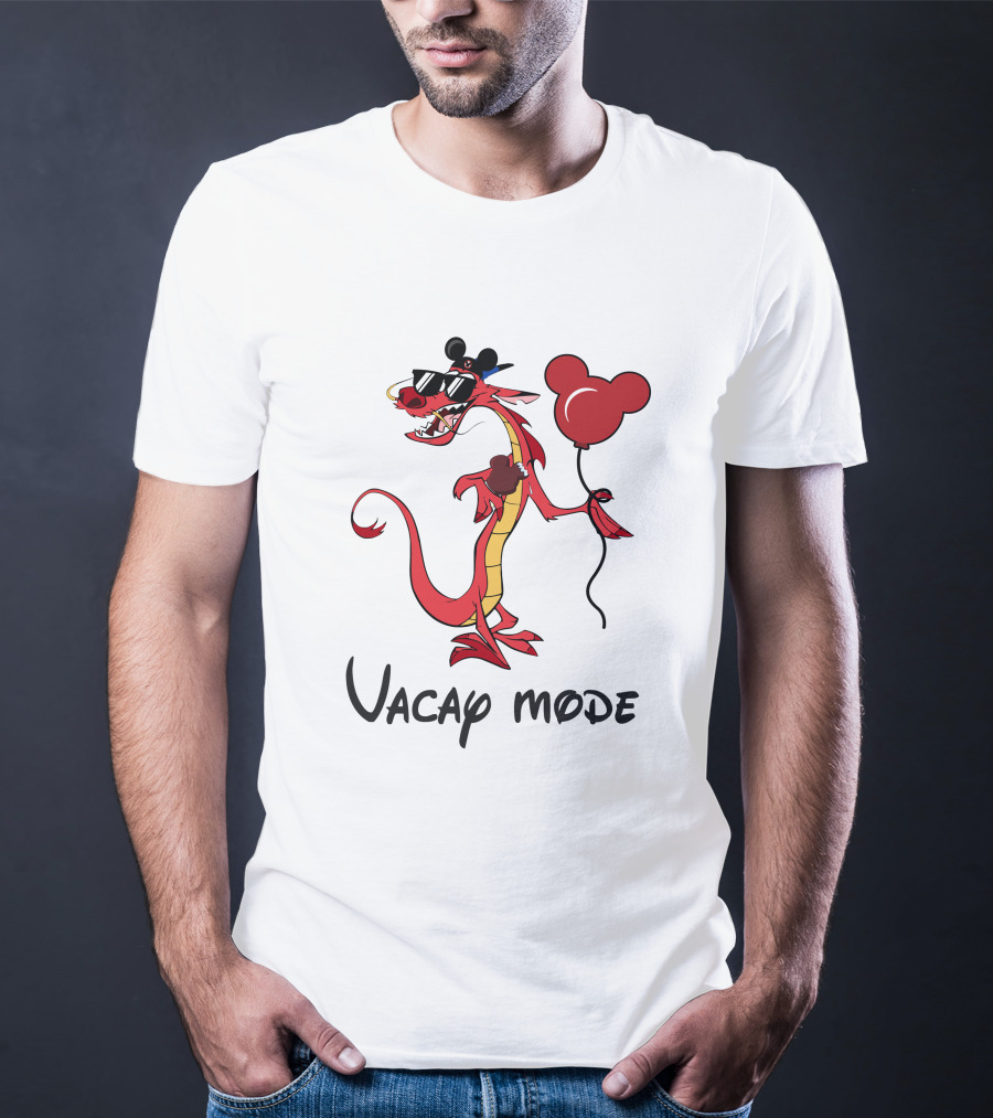 Mushu Vacay Mode Disney Mickey Balloon T-Shirt