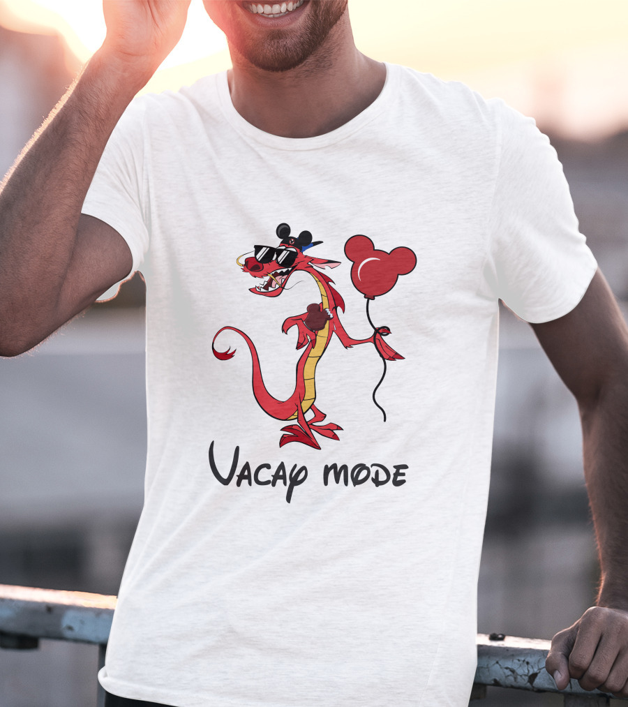 Mushu Vacay Mode Disney Mickey Balloon T-Shirt