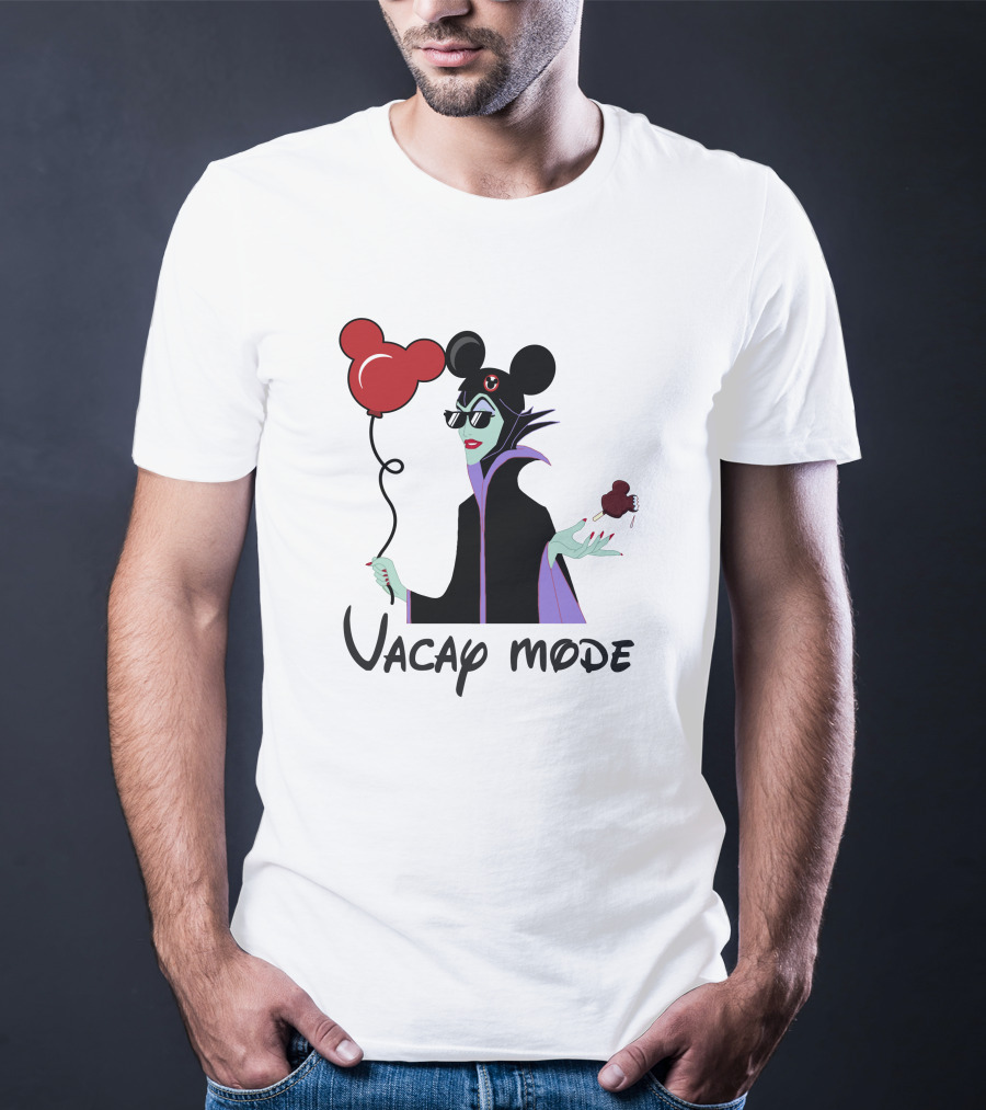 Maleficent Vacay Mode Disney Ears Balloon Chocolate Treat T-Shirt