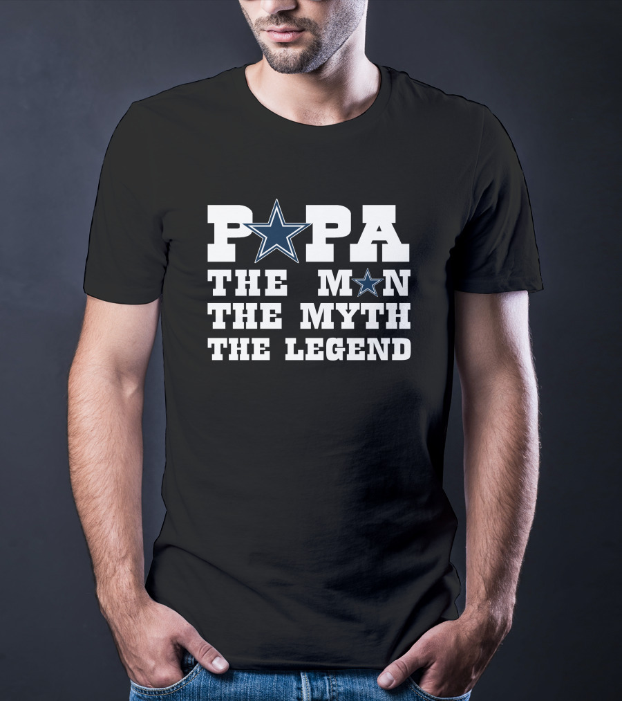 PAPA THE MAN THE MYTH THE LEGEND STAR T-Shirt