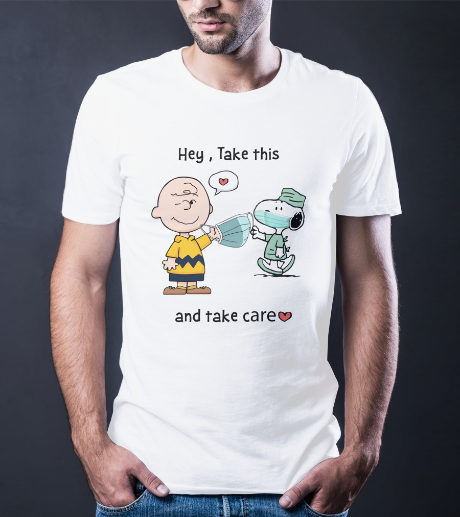 Hey Take This And Take Care Hearts T-Shirt