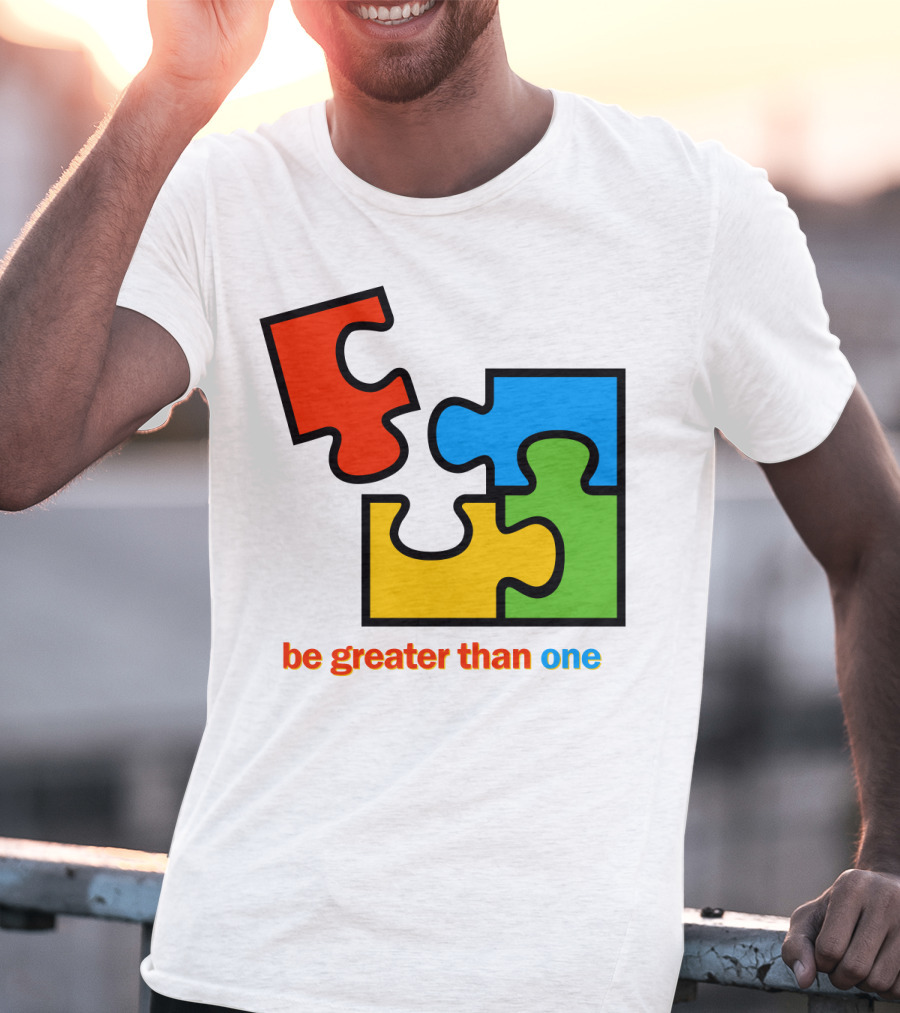 Office 2000 Be Greater Than One Puzzle Pieces T-Shirt