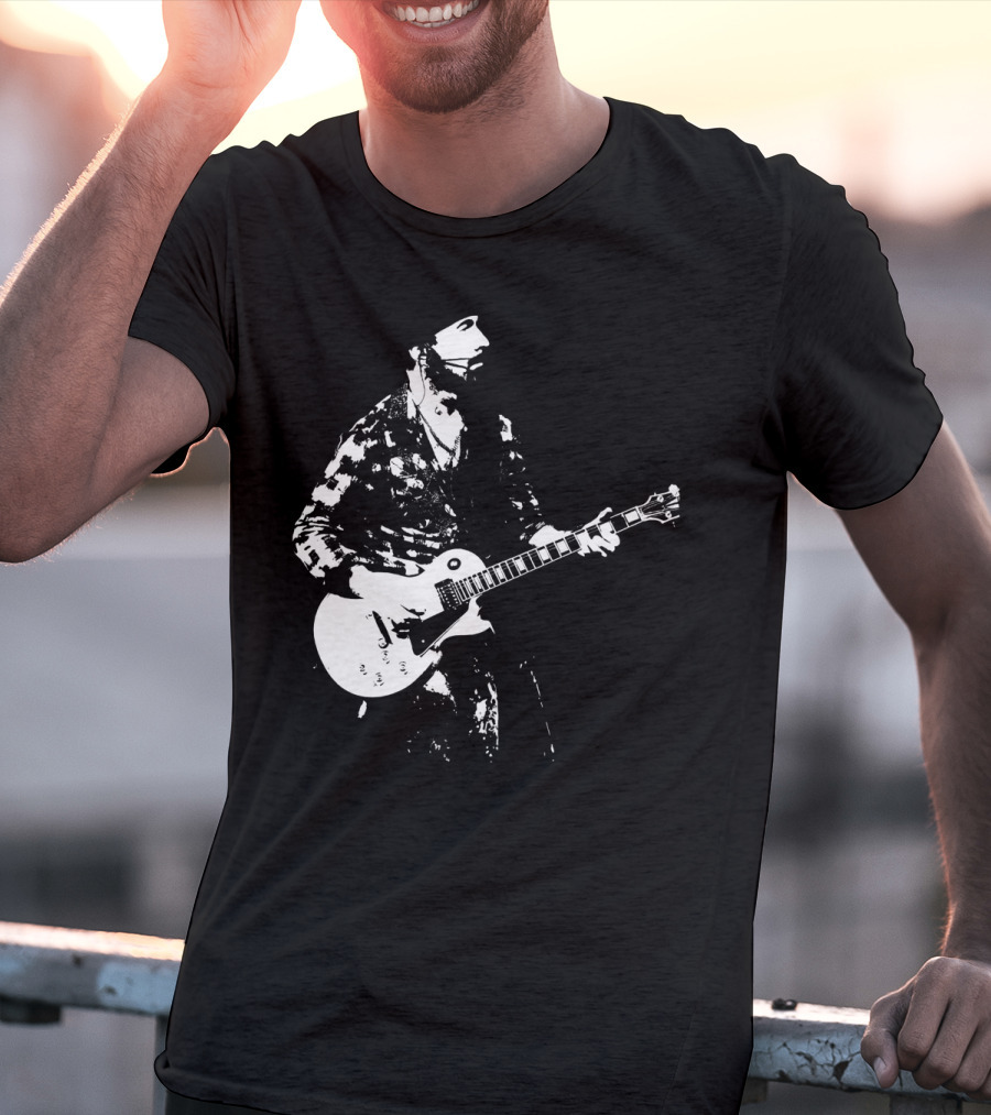 Mens Guitar Player Iconic Style Les Paul T-Shirt