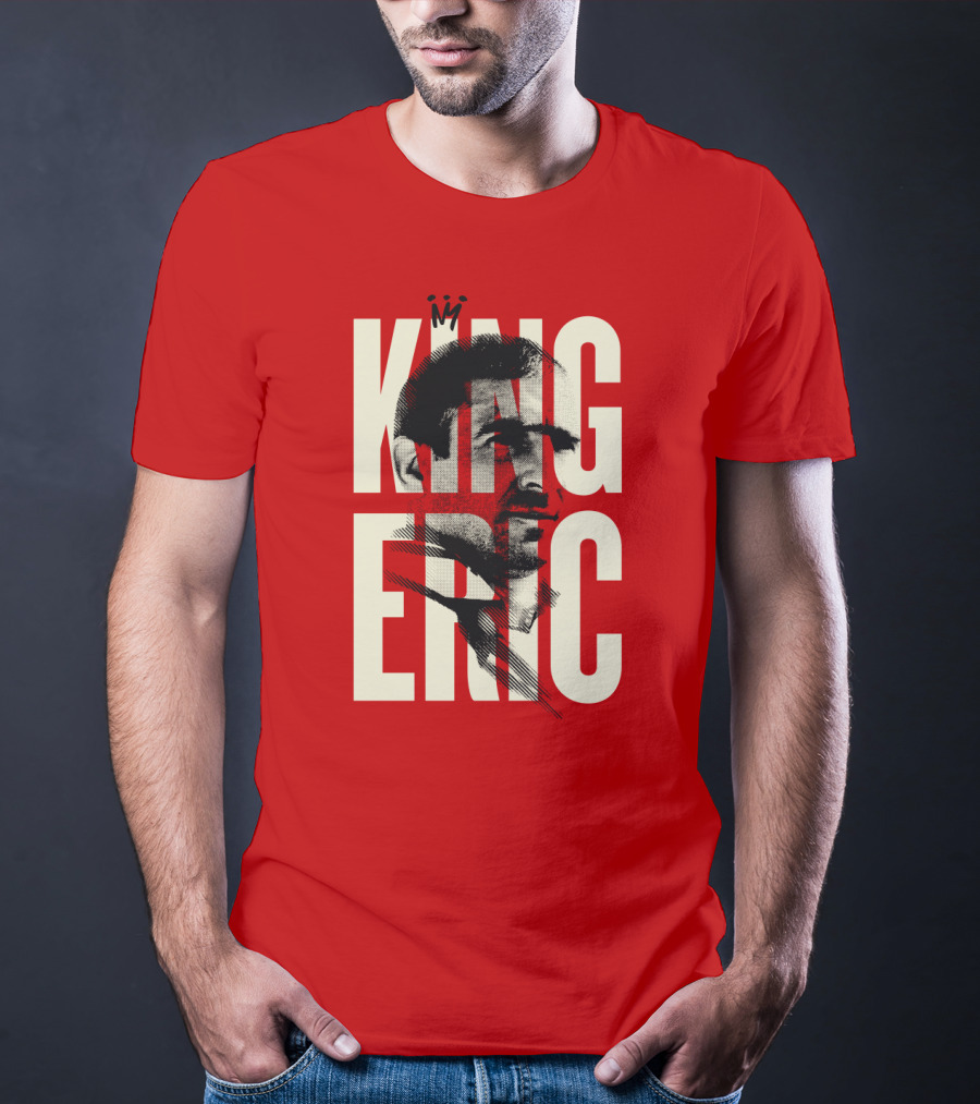 King Eric Legend Footballer Icon Red Majesty T-Shirt