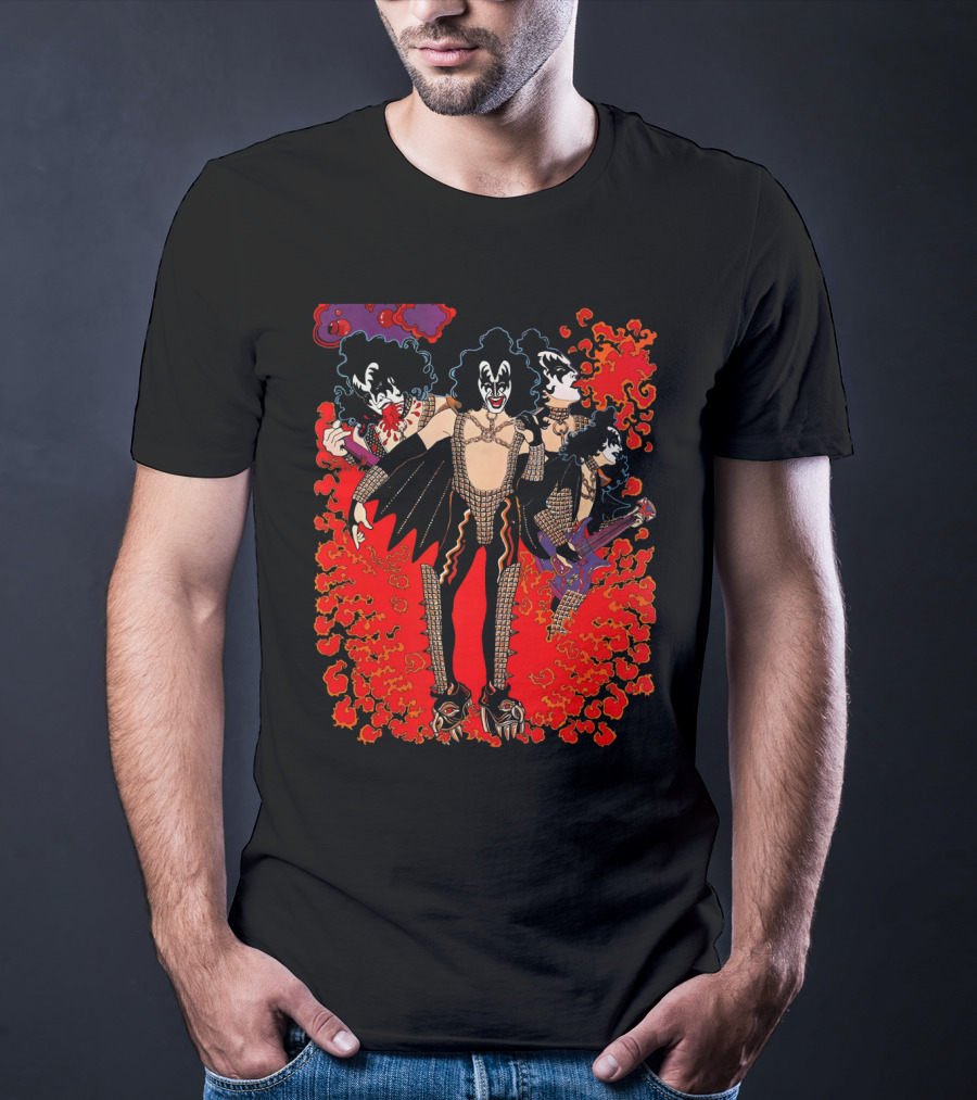 GS1 Solo Rock Musician Iconic Face Paint And Costume T-Shirt