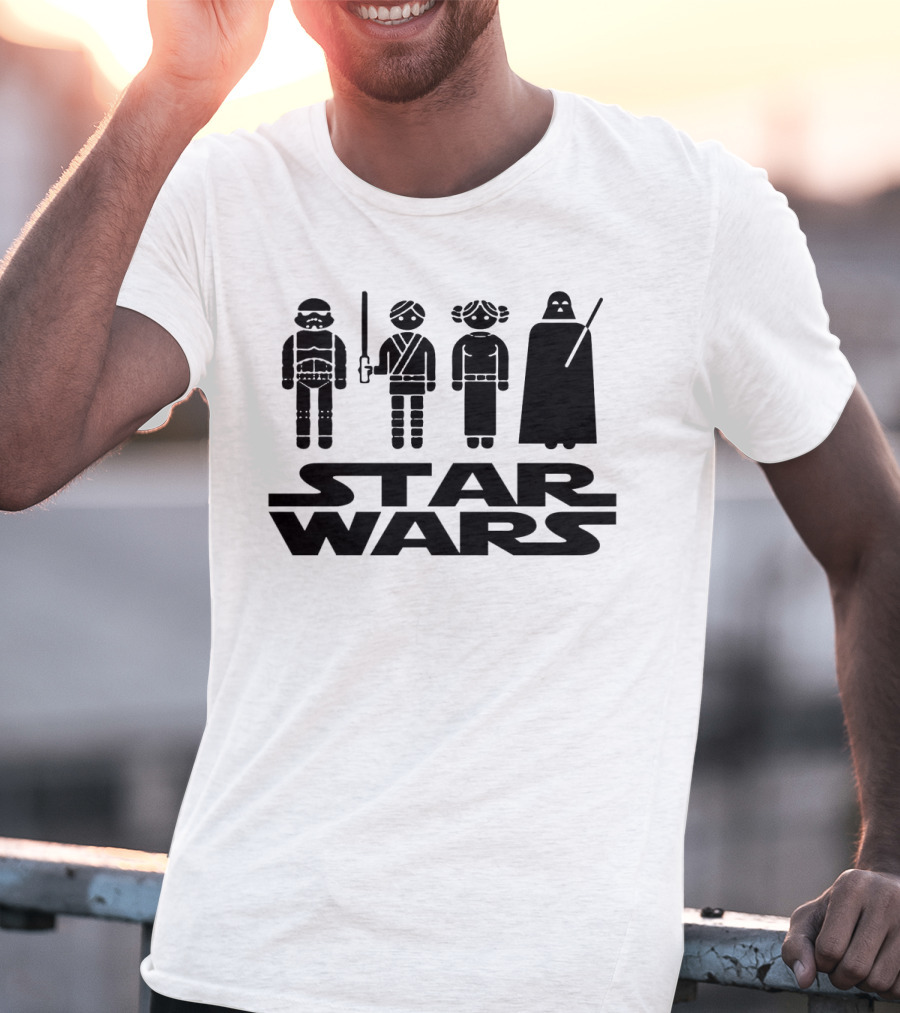 Star Wars Characters Icons Tatertots And Jello T-Shirt