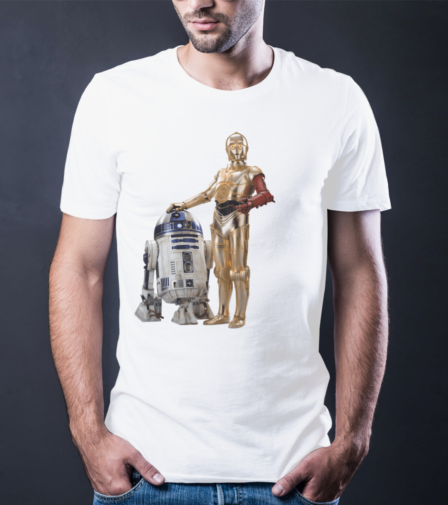 Star Wars R2-D2 C-3PO Transparent T-Shirt