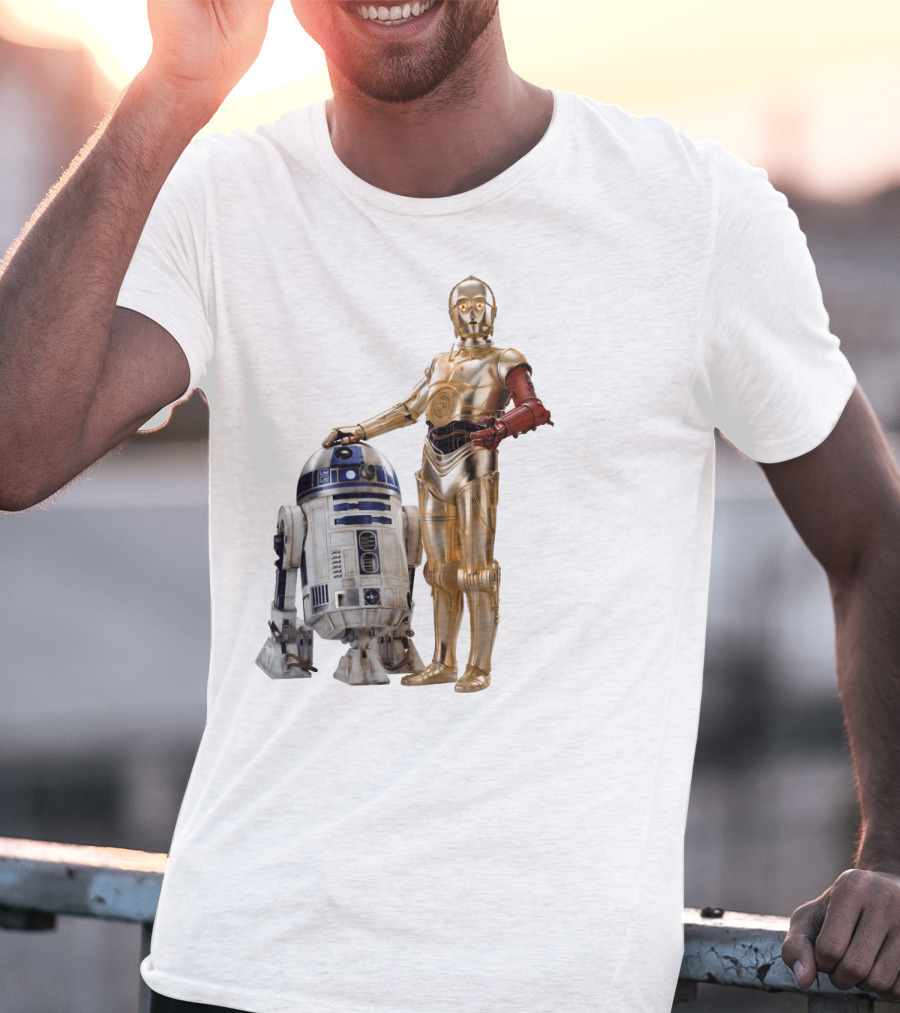 Star Wars R2-D2 C-3PO Transparent T-Shirt