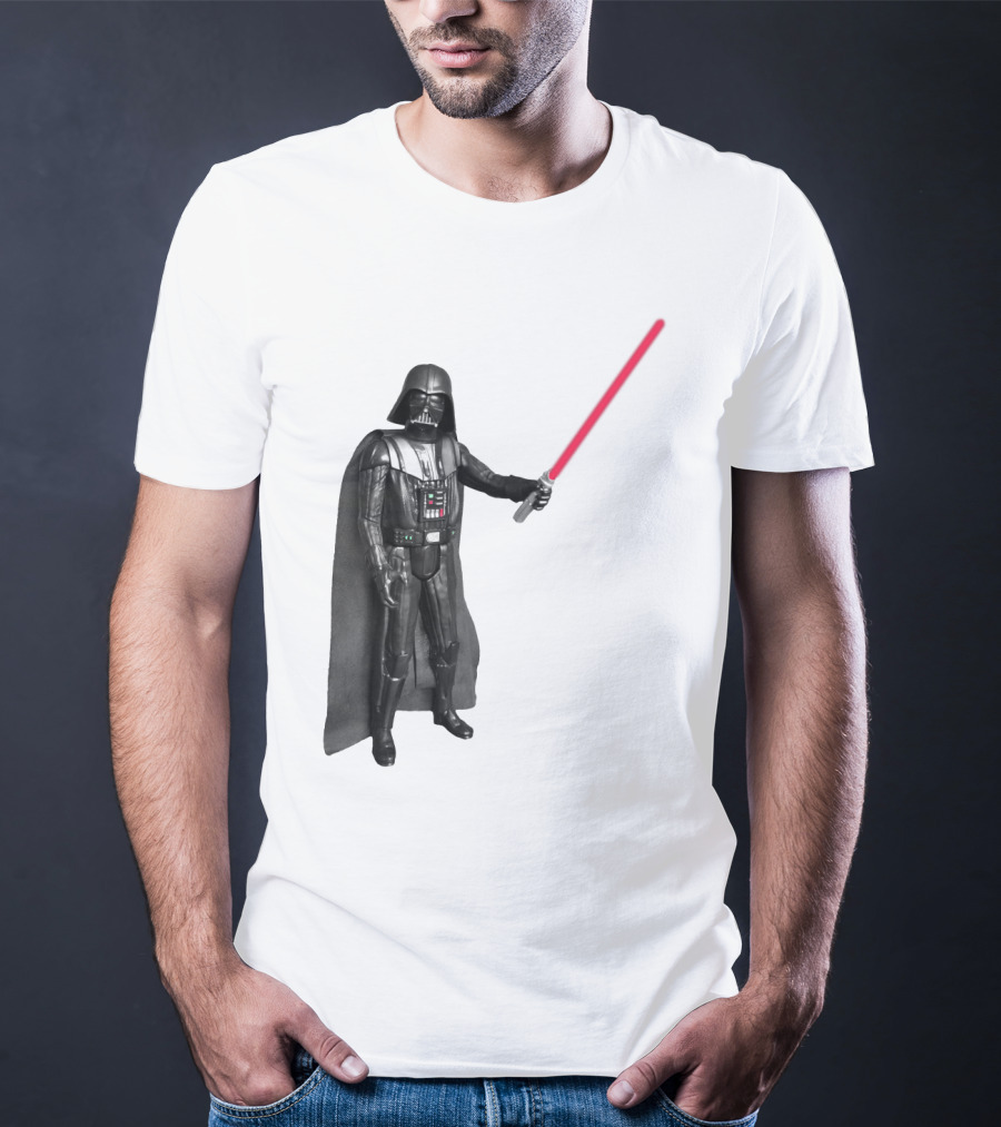 Darth Vader Star Wars Transparent Red Lightsaber Iconic Character T-Shirt