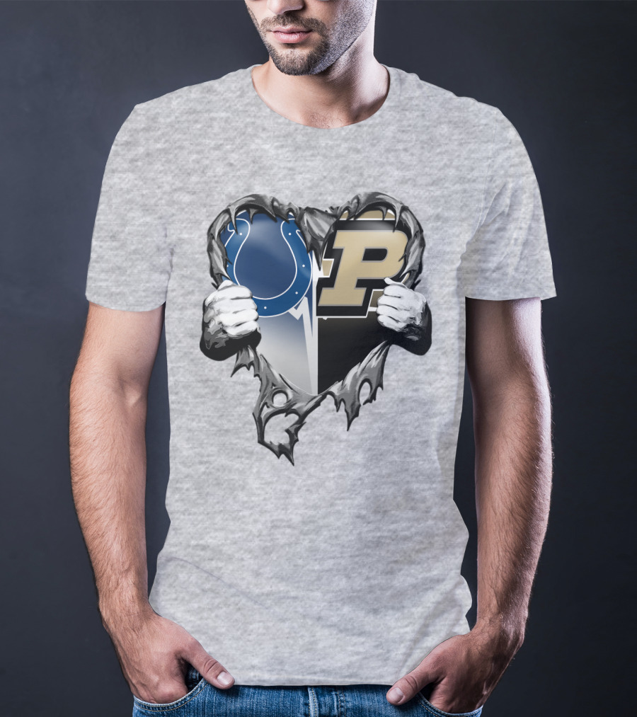 Colts Purdue Heart Revealed T-Shirt