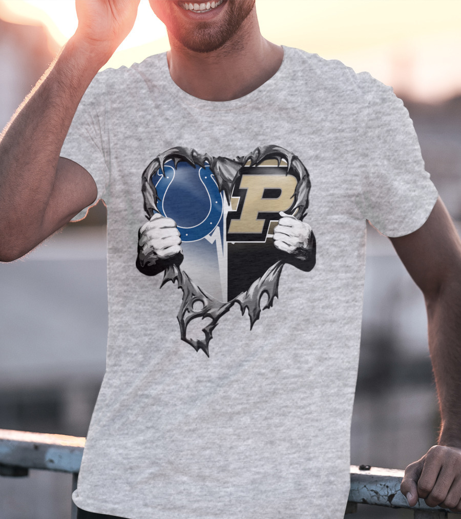Colts Purdue Heart Revealed T-Shirt