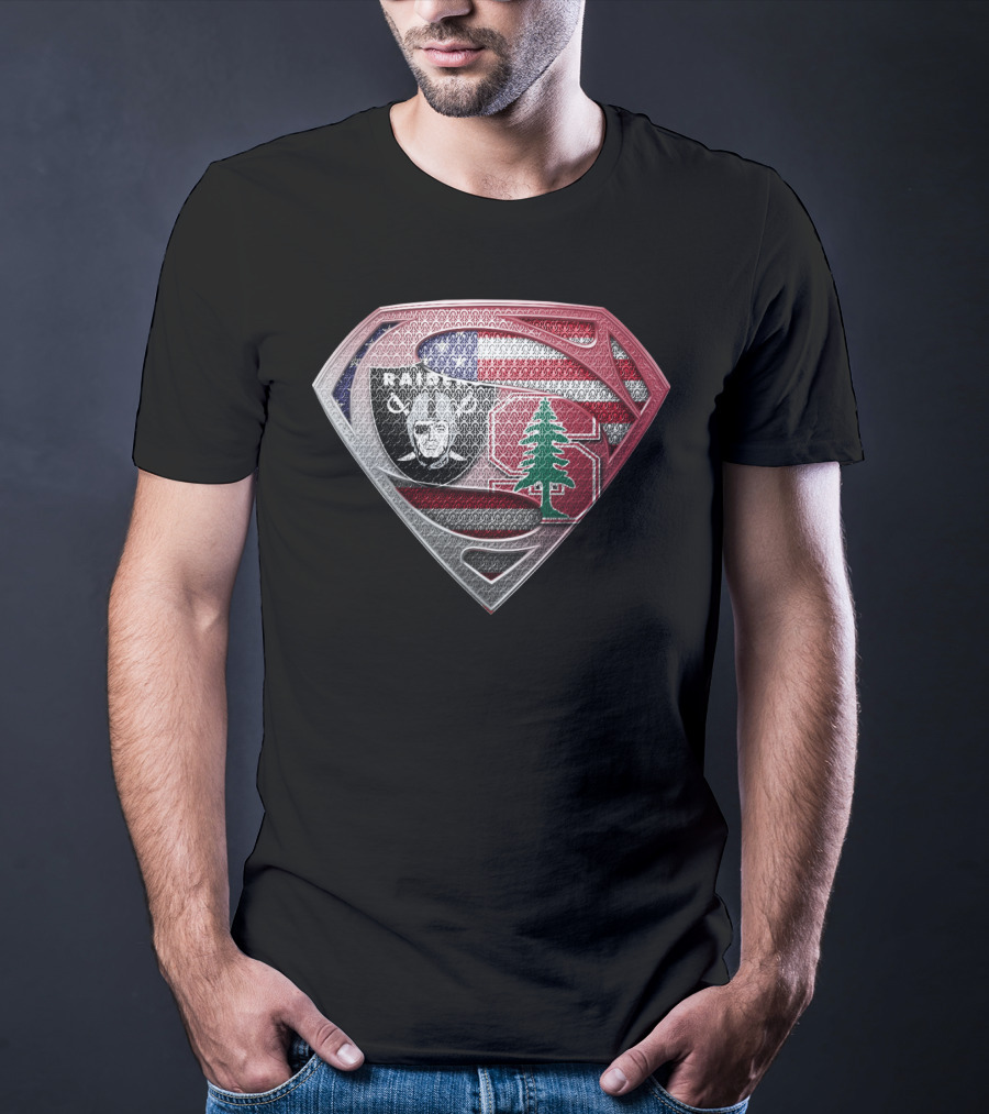 Raiders Stanford Lebanon Usa Superman T-Shirt