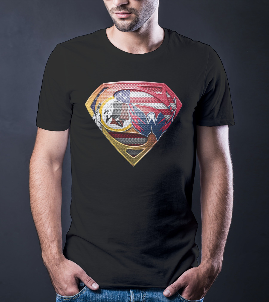 Washington Dc Sports Team Logos Superman Shield T-Shirt