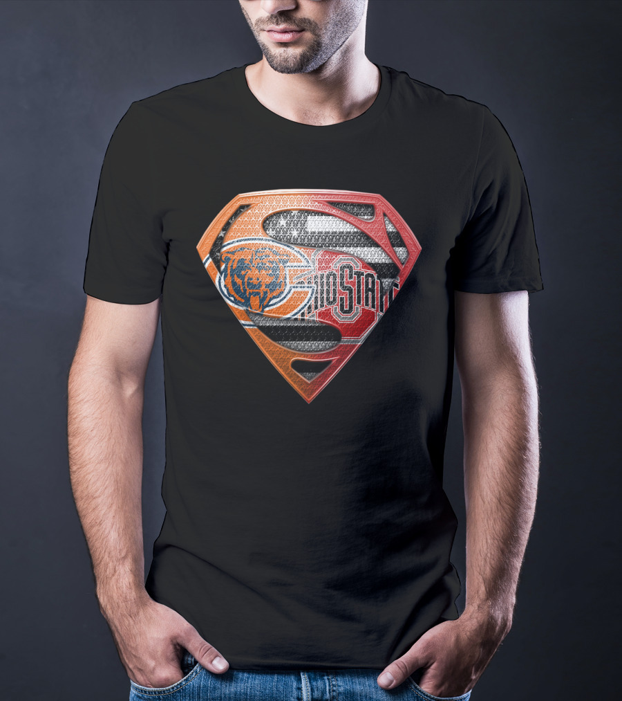 Chicago Bears Ohio State Superman T-Shirt