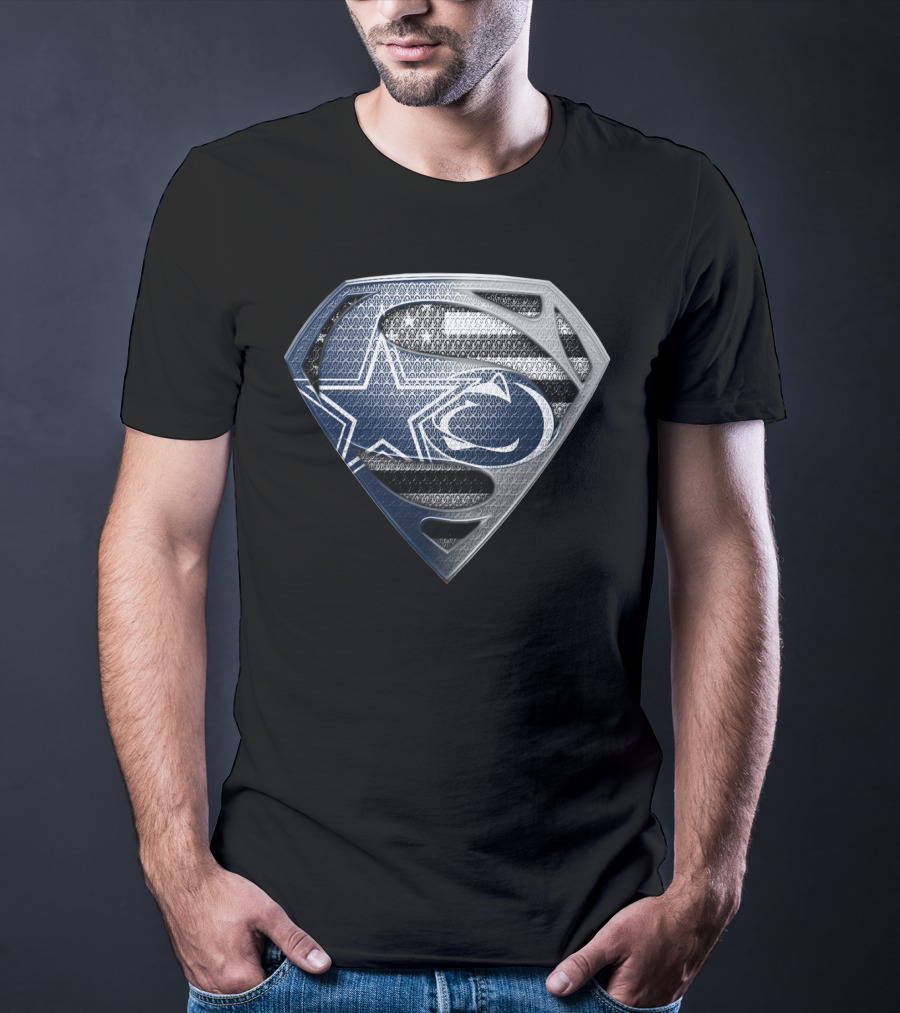 Nfl Dallas Cowboys Superman Logo Fusion T-Shirt