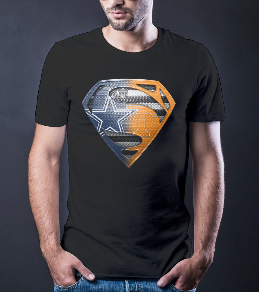 Dallas Cowboys Superman Tennessee Vols T-Shirt