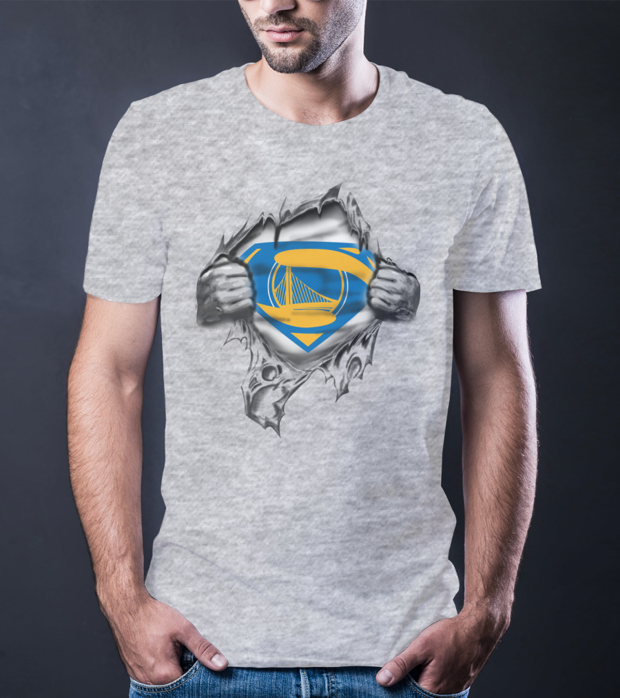 Golden State Warriors Superman Logo Mashup T-Shirt