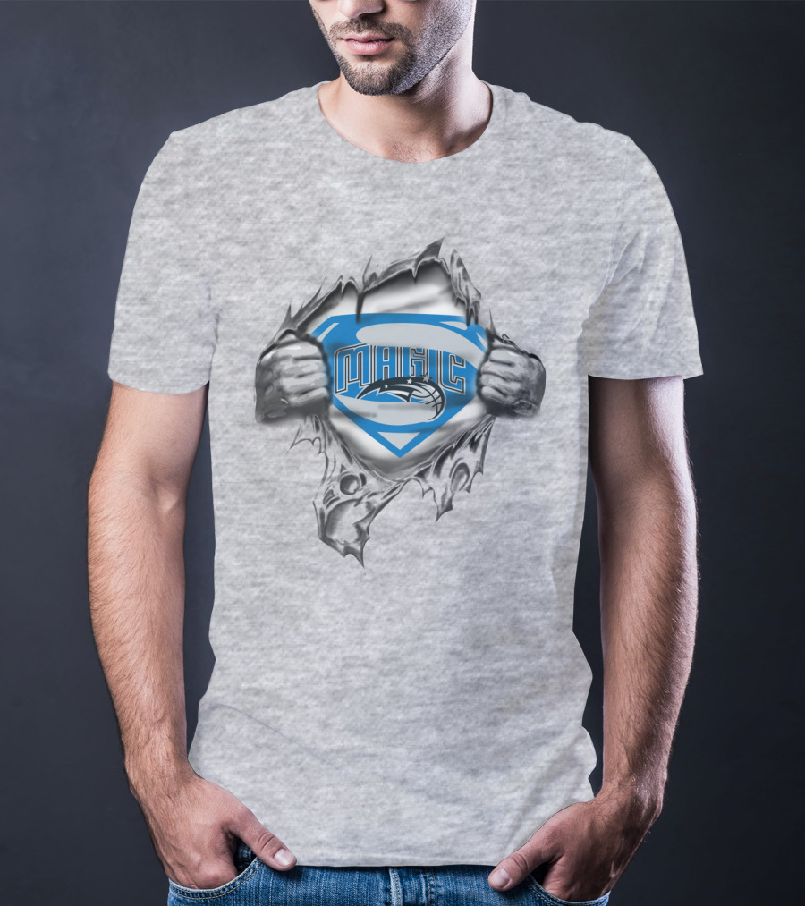 Magic Superman Logo Peeling T-Shirt