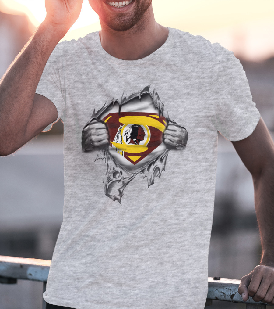 Superman Washington Redskins Logo Fusion Spmxa111 T-Shirt