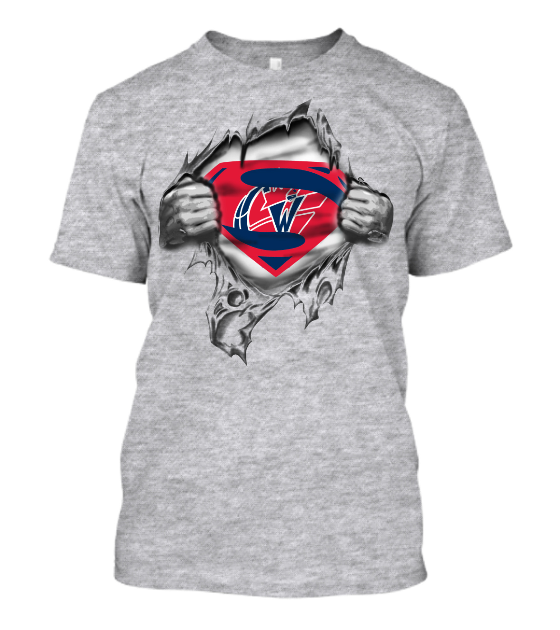 Superman Logo Washington Wizards Symbol Torn T-Shirt