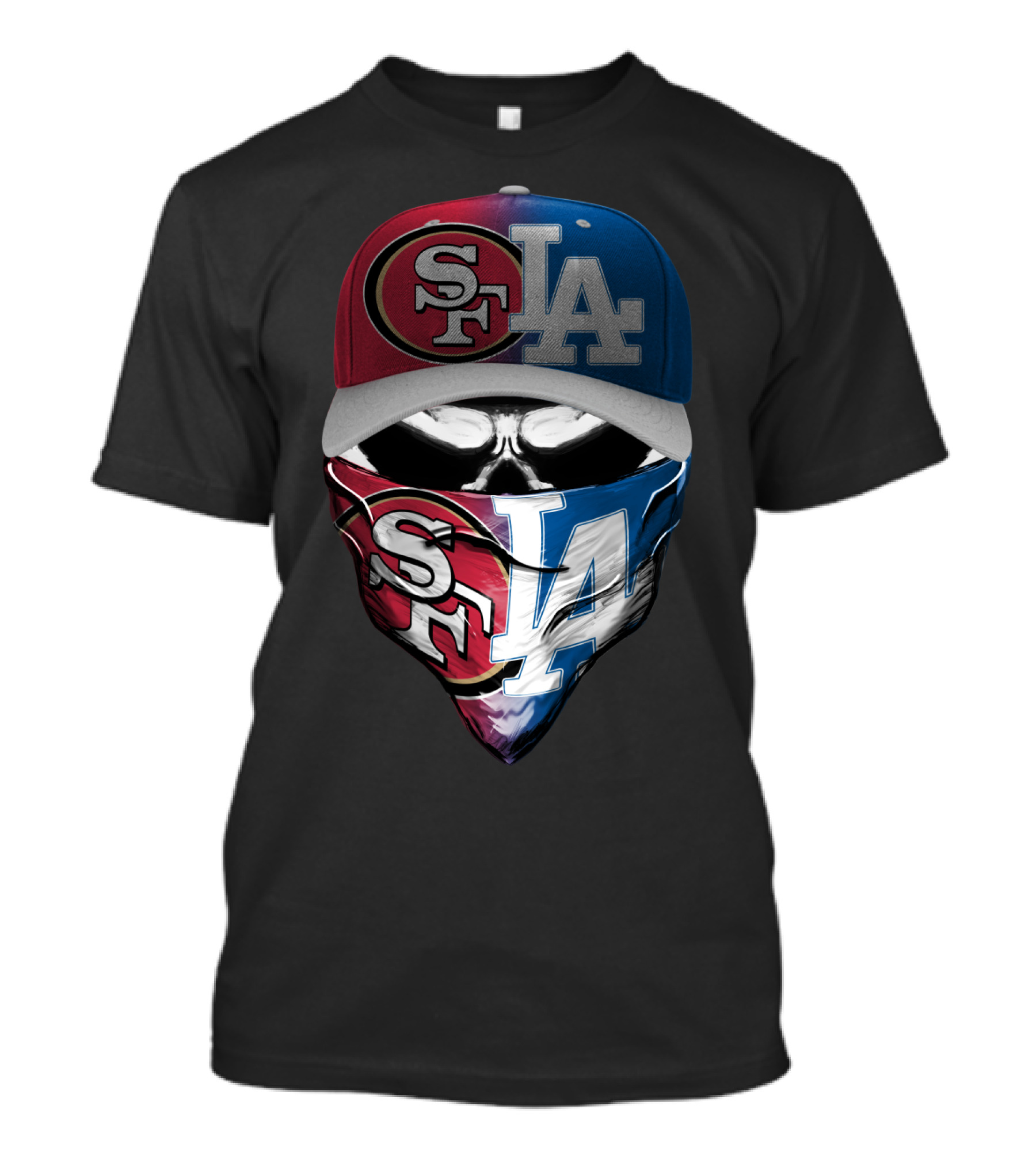 49ers Dodgers SF LA SKH 002 T-Shirt