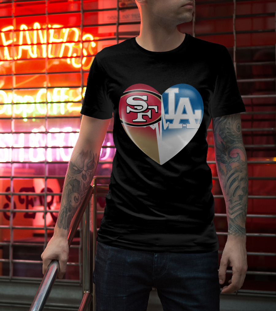 SF LA Heartbeat Rivalry T-Shirt