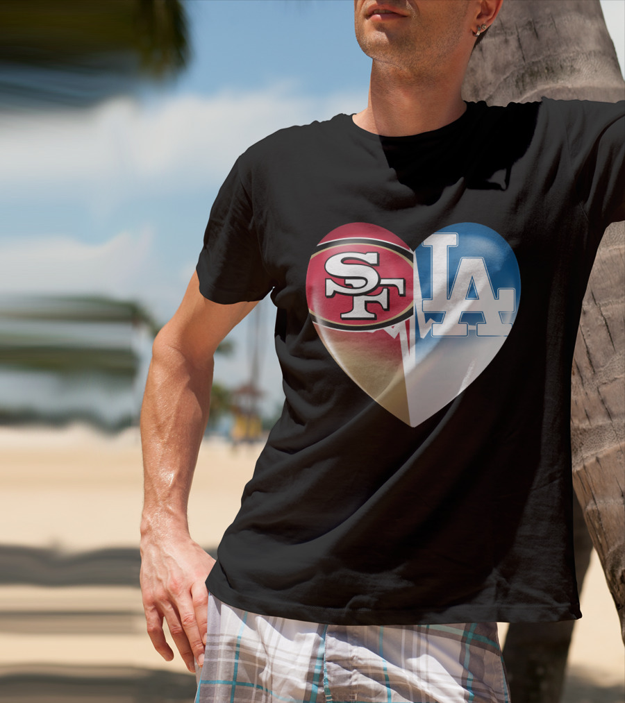 SF LA Heartbeat Rivalry T-Shirt