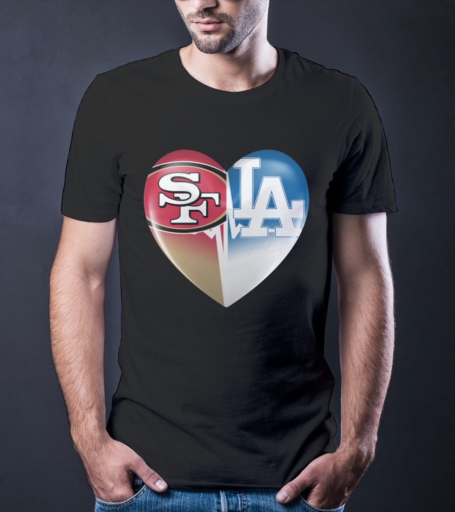 SF LA Heartbeat Rivalry T-Shirt