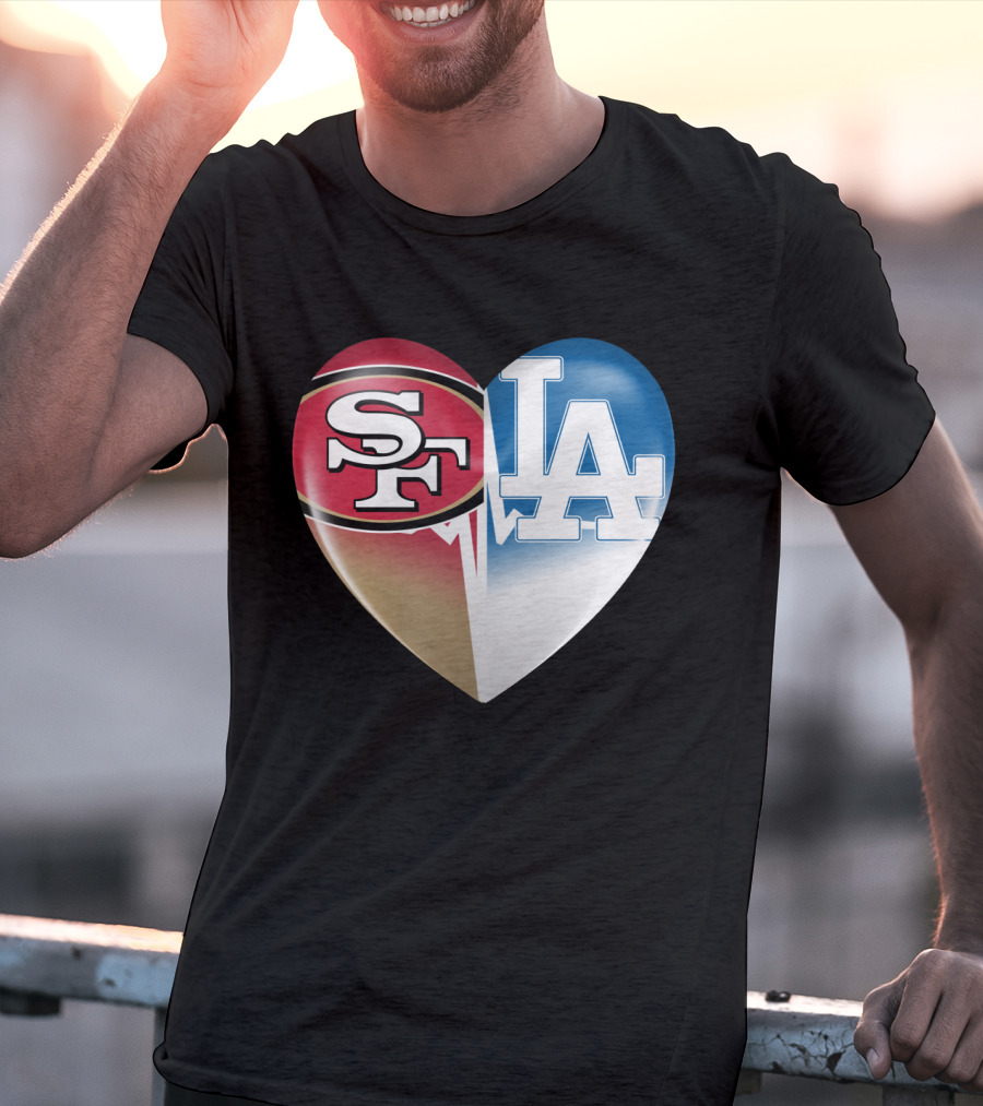SF LA Heartbeat Rivalry T-Shirt