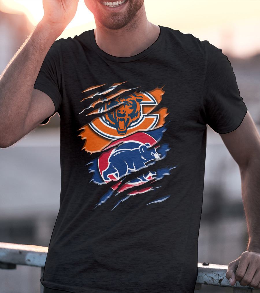 Bears Cubs Scratch Claw Rip Blend T-Shirt