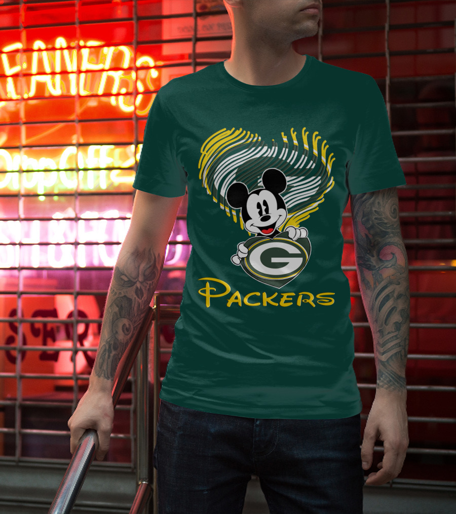 Packers Heart With Character T-Shirt
