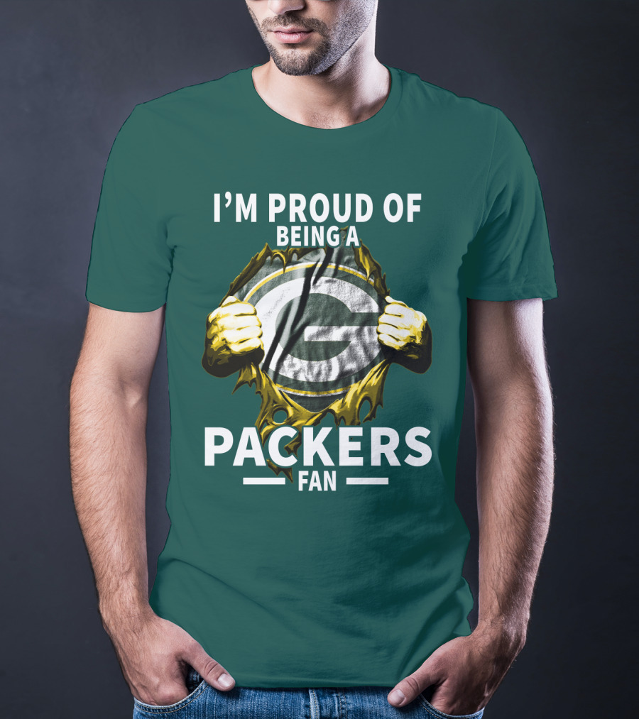 I'm Proud Of Being A Packers Fan T-Shirt