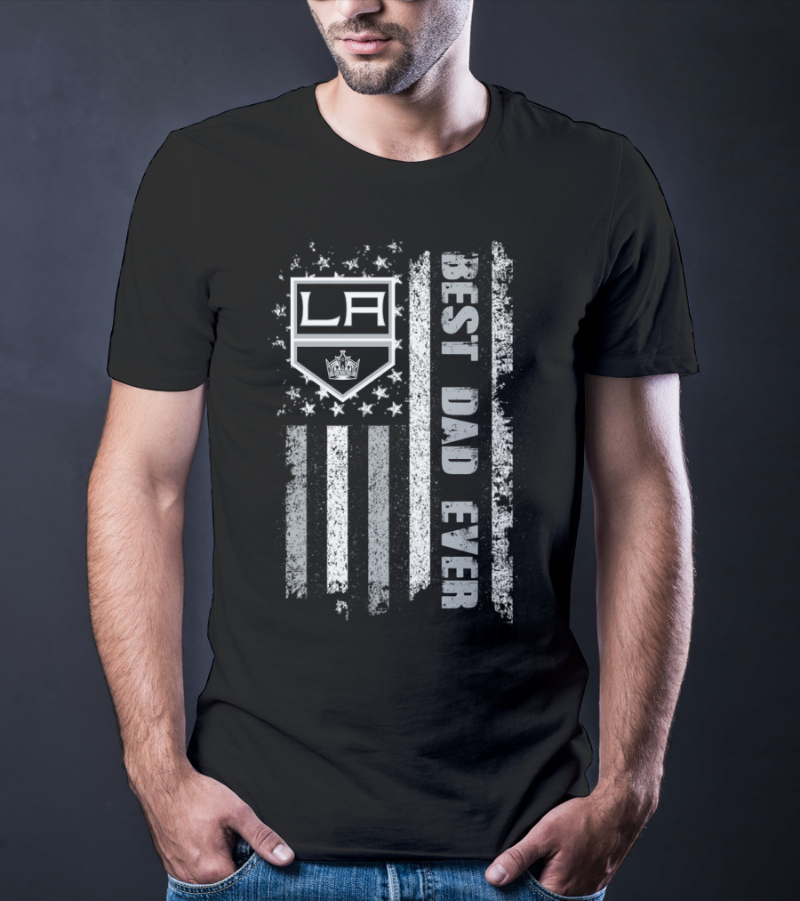 La Kings Best Dad Ever Stripes T-Shirt