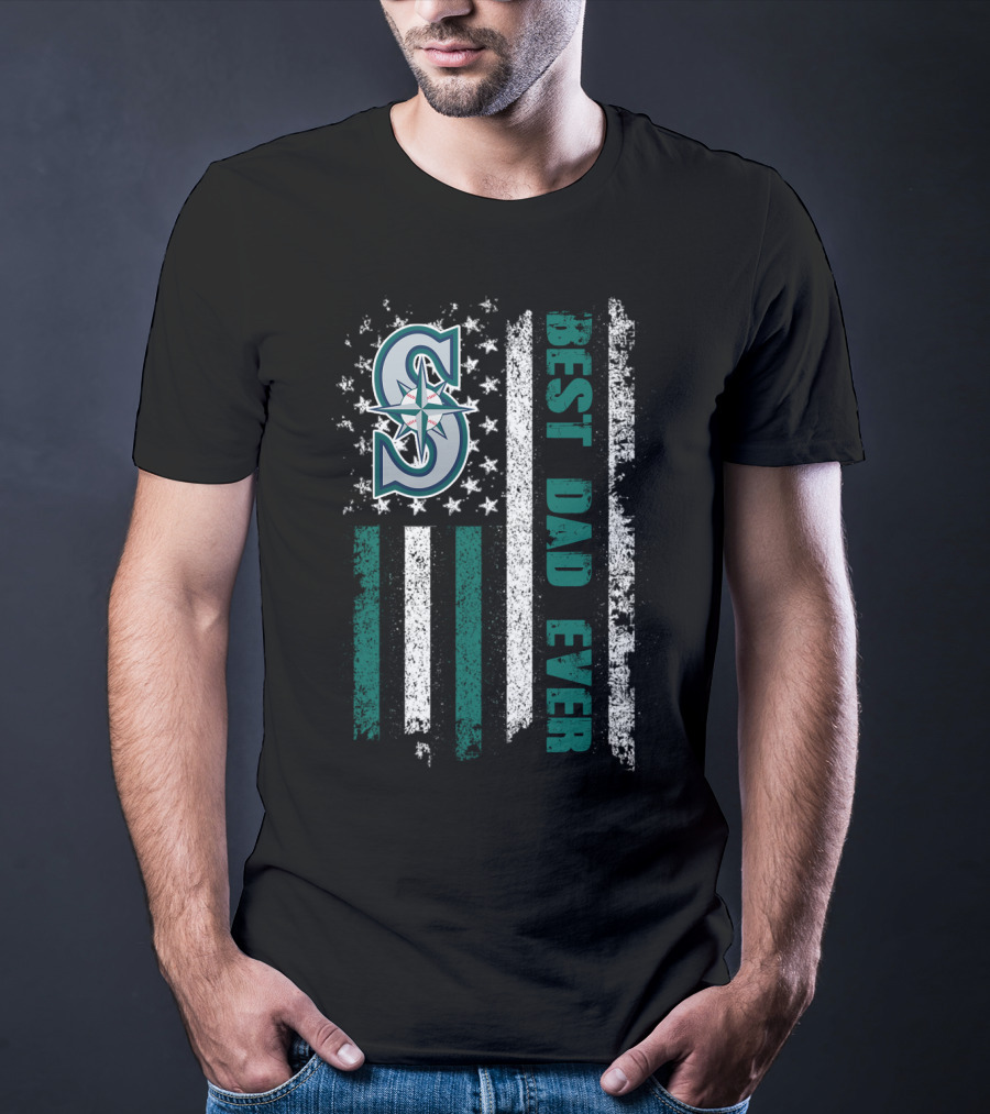 Seattle Mariners Best Dad Ever T-Shirt