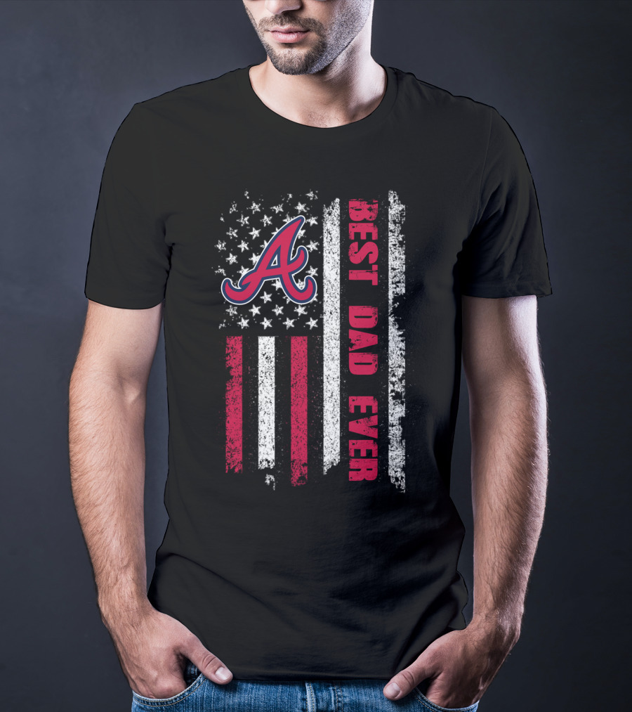 Atlanta Best Dad Ever Evd 001 Patriotic Flag T-Shirt