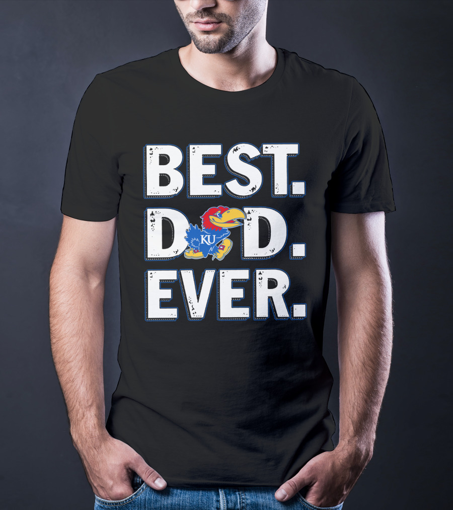 Best Dad Ever Ku Jayhawks T-Shirt