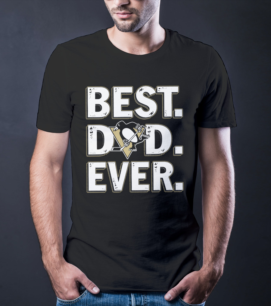 Best Dad Ever Pittsburgh Penguins T-Shirt
