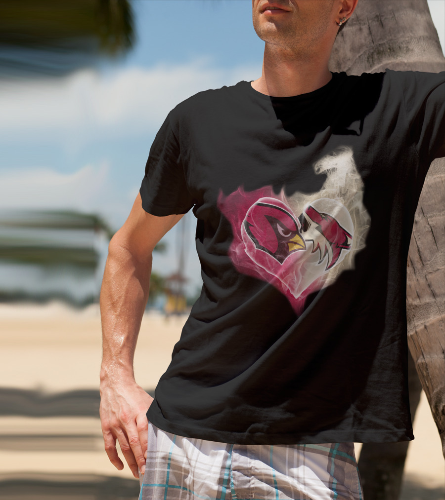 Arizona Cardinal Heart Fusion T-Shirt