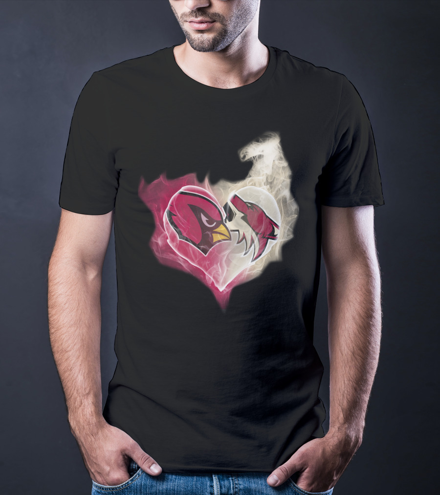 Arizona Cardinal Heart Fusion T-Shirt