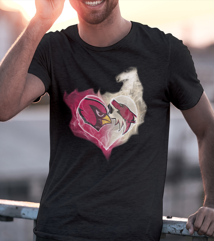 Arizona Cardinal Heart Fusion T-Shirt