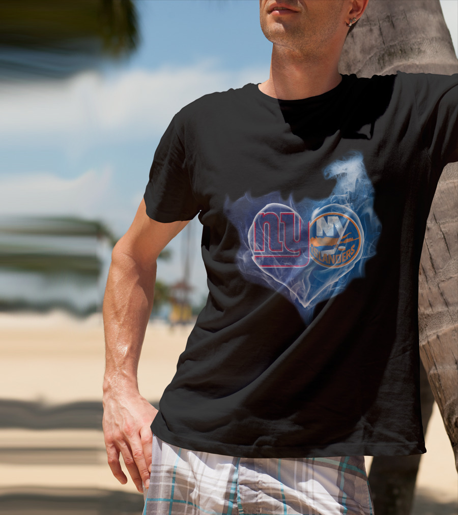 Ny Giants Ny Islanders Heart T-Shirt