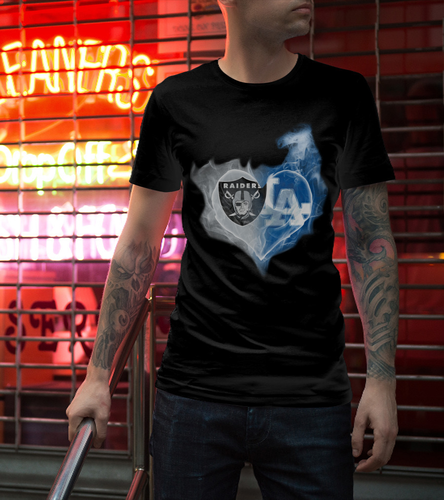 Raiders La Heart Smoke Fusion T-Shirt