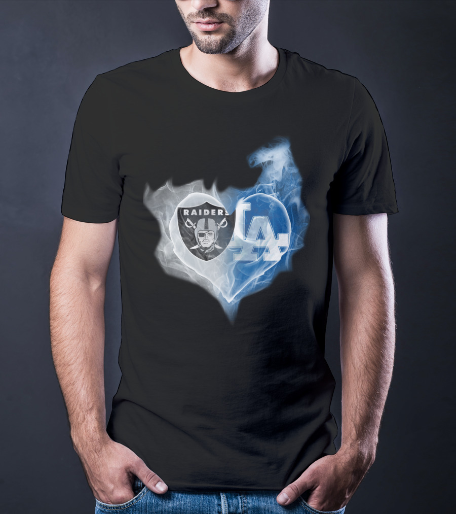 Raiders La Heart Smoke Fusion T-Shirt
