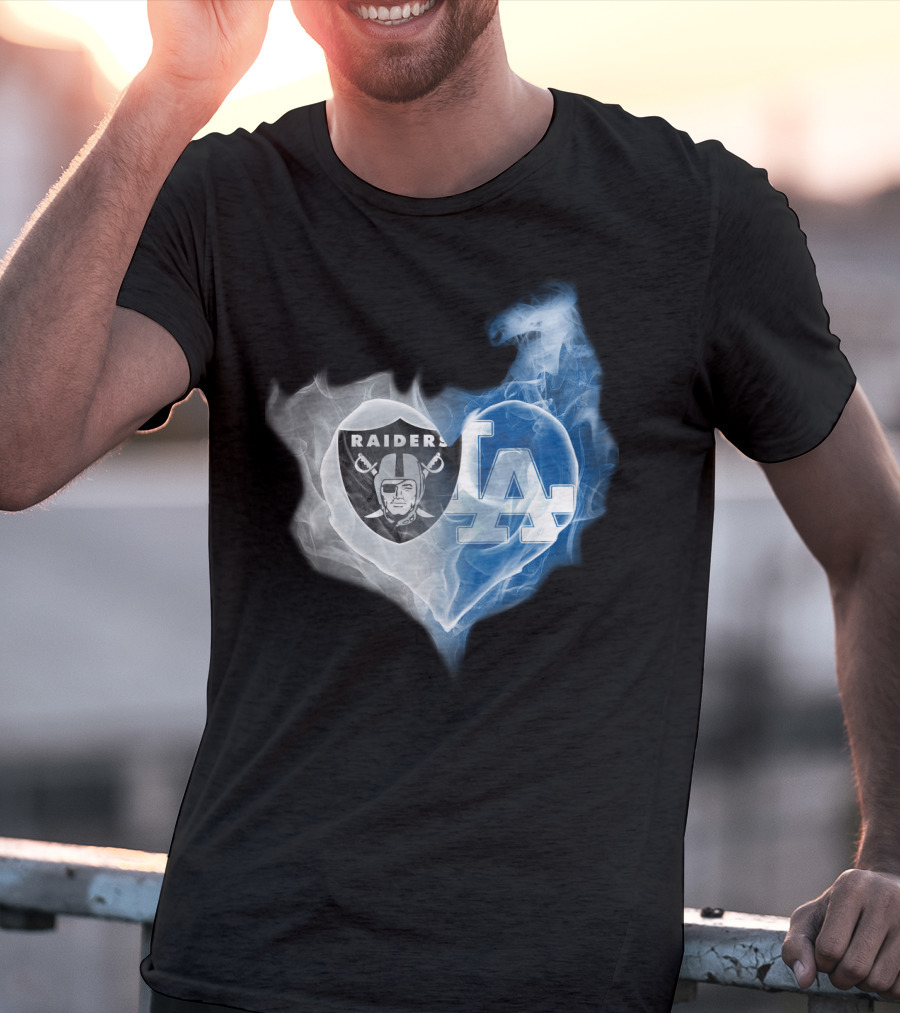 Raiders La Heart Smoke Fusion T-Shirt